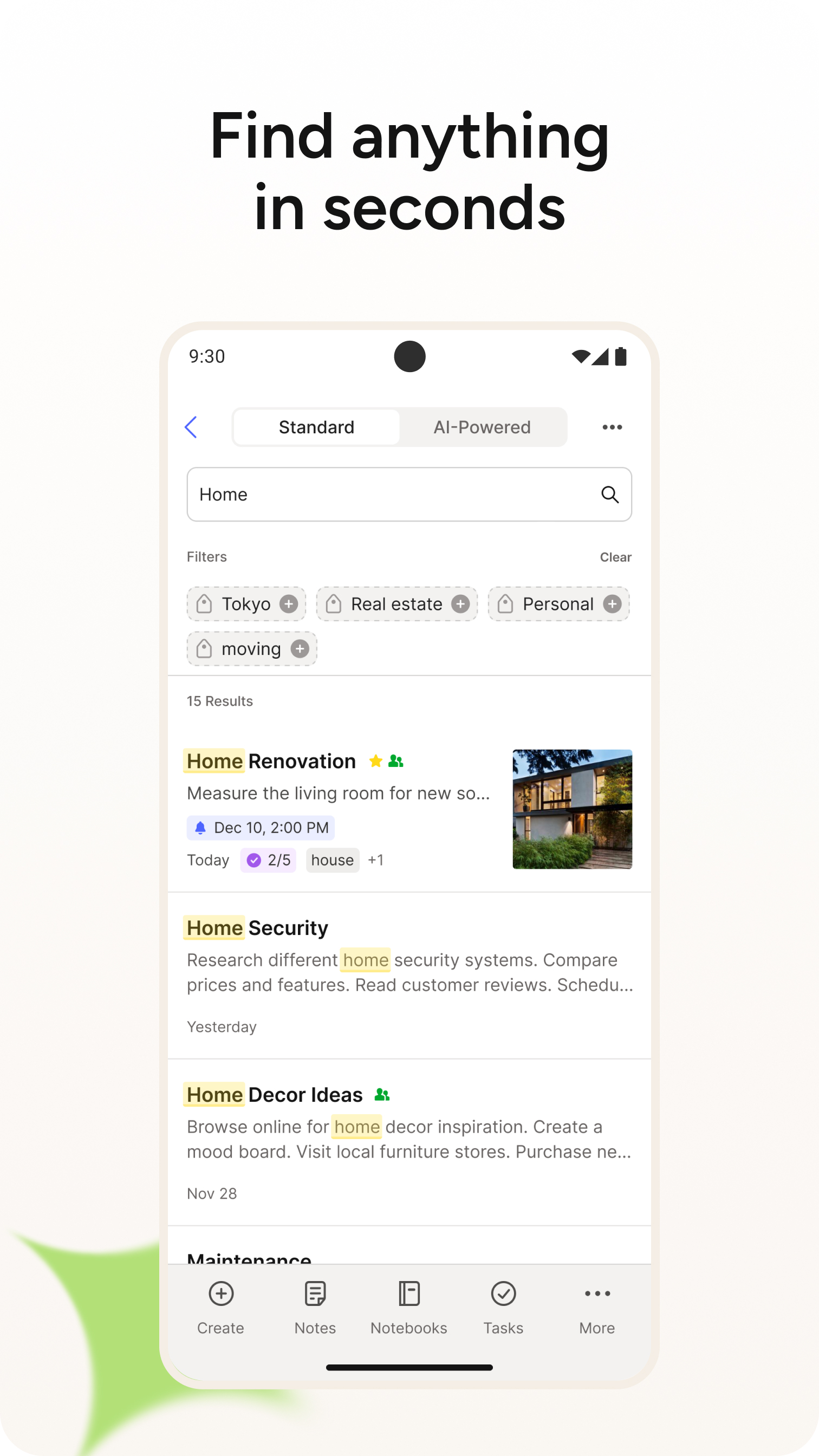 اسکرین شات 4 برنامه Evernote - Note Organizer