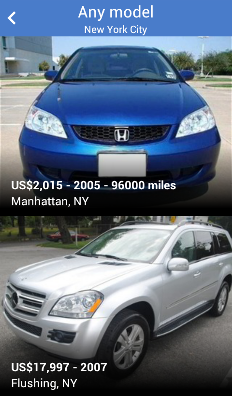اسکرین شات 2 برنامه Search for used cars to buy