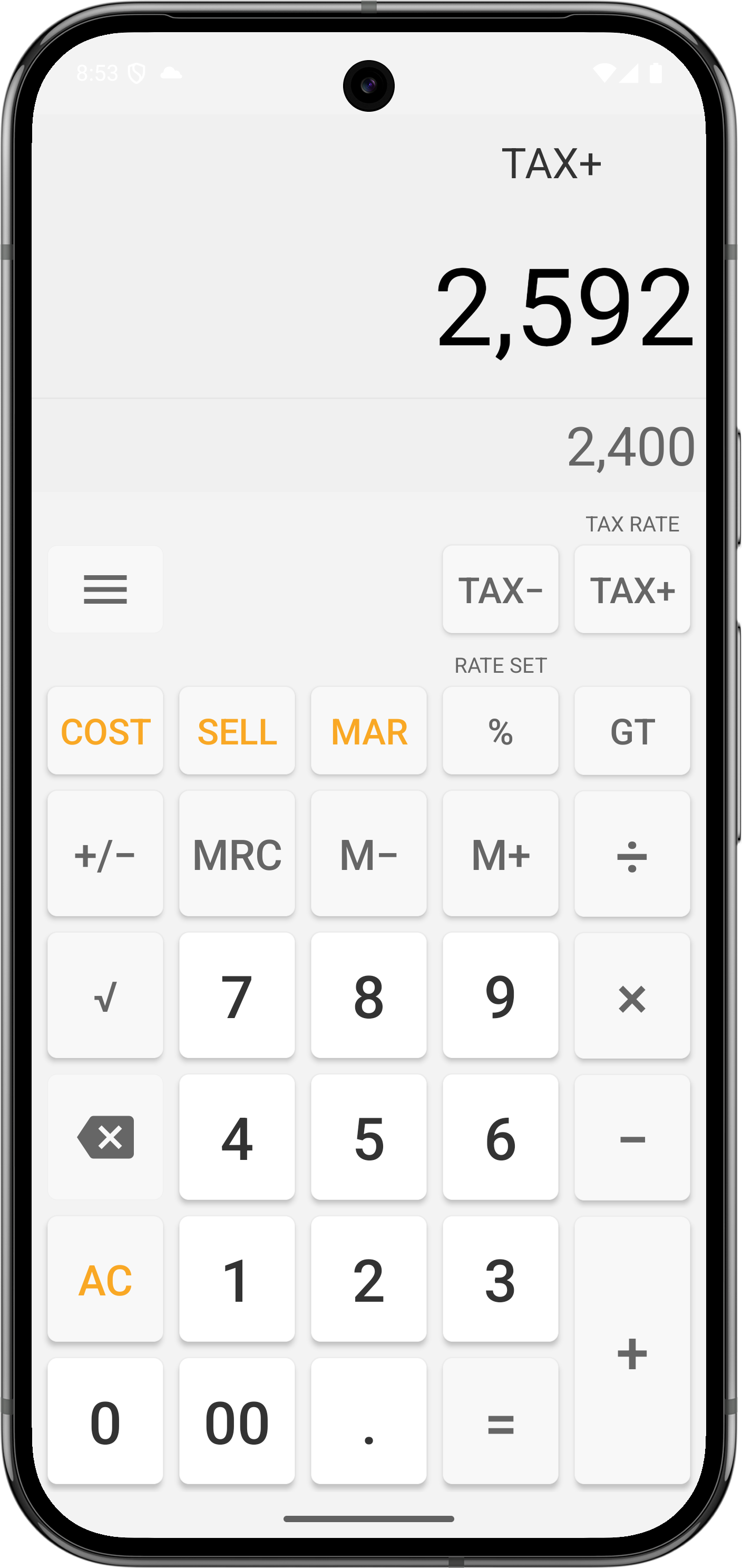 اسکرین شات 3 برنامه Calculator: SimpleCalc