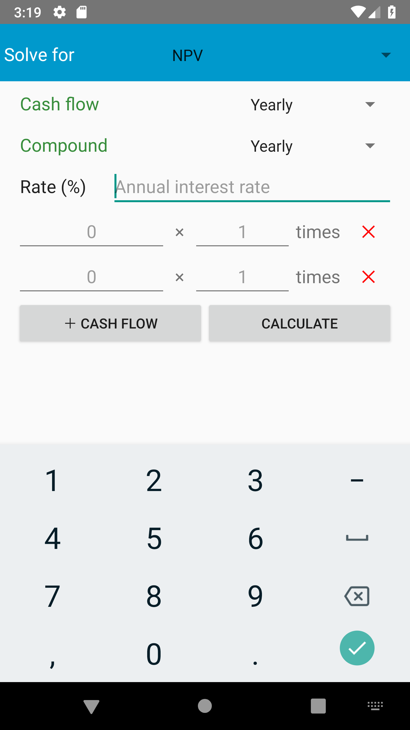 اسکرین شات 4 برنامه TVM Financial Calculator