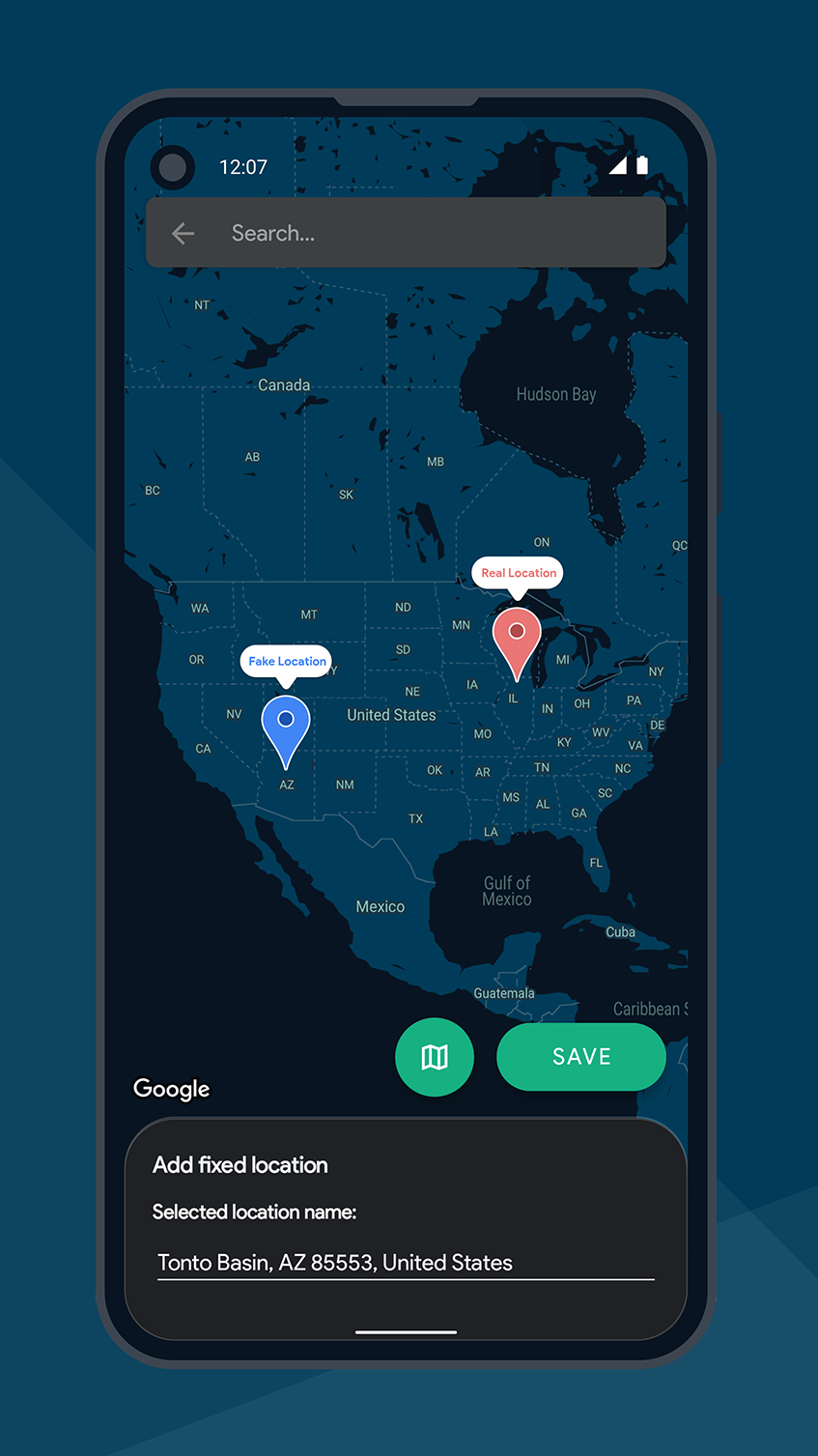 اسکرین شات 4 برنامه Fake GPS Location - Joystick and Routes