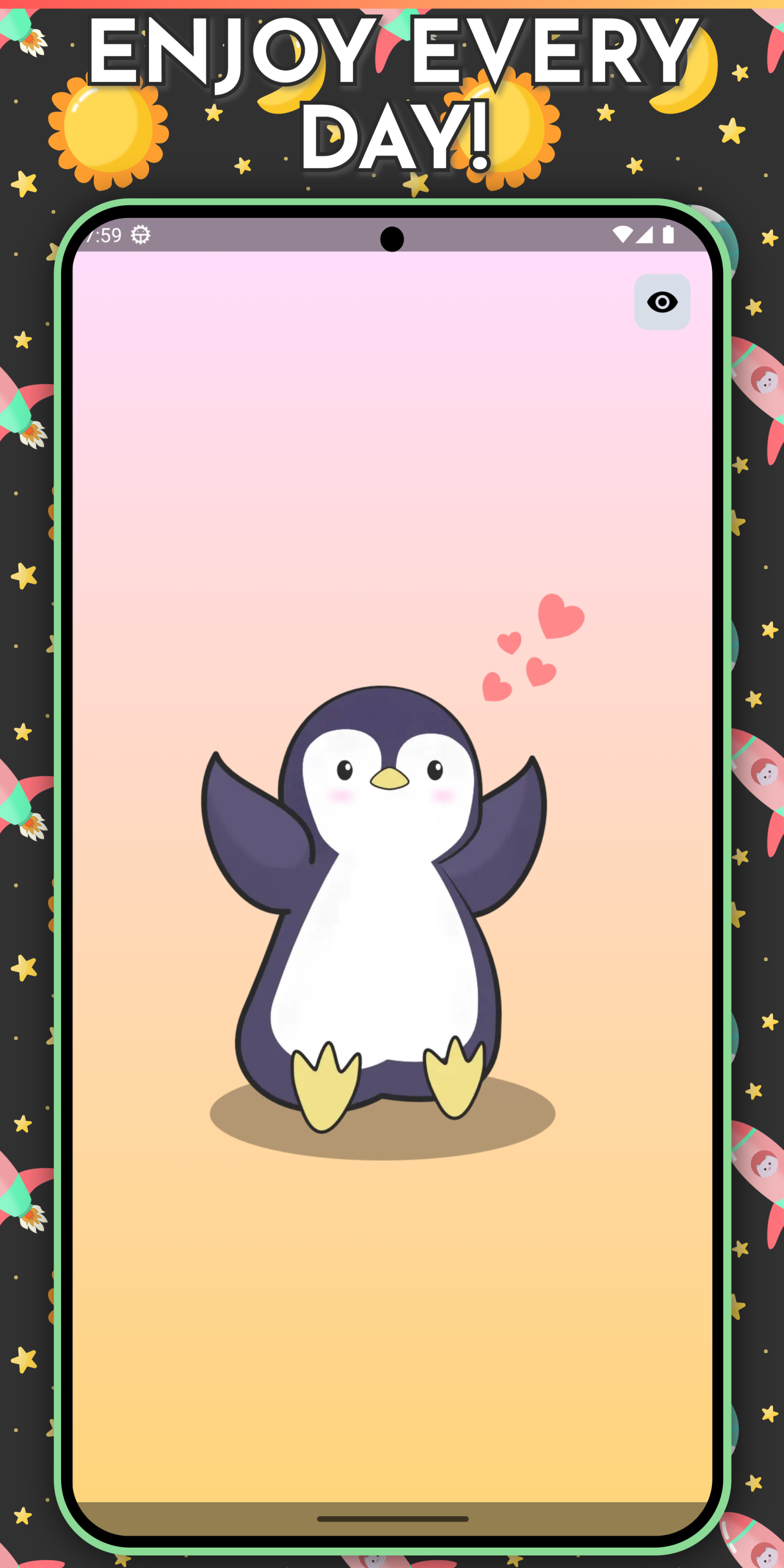 اسکرین شات 5 برنامه Cute Wallpapers - Kawaii