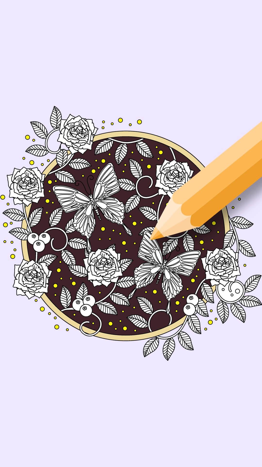 اسکرین شات 8 برنامه Flowers Coloring Books