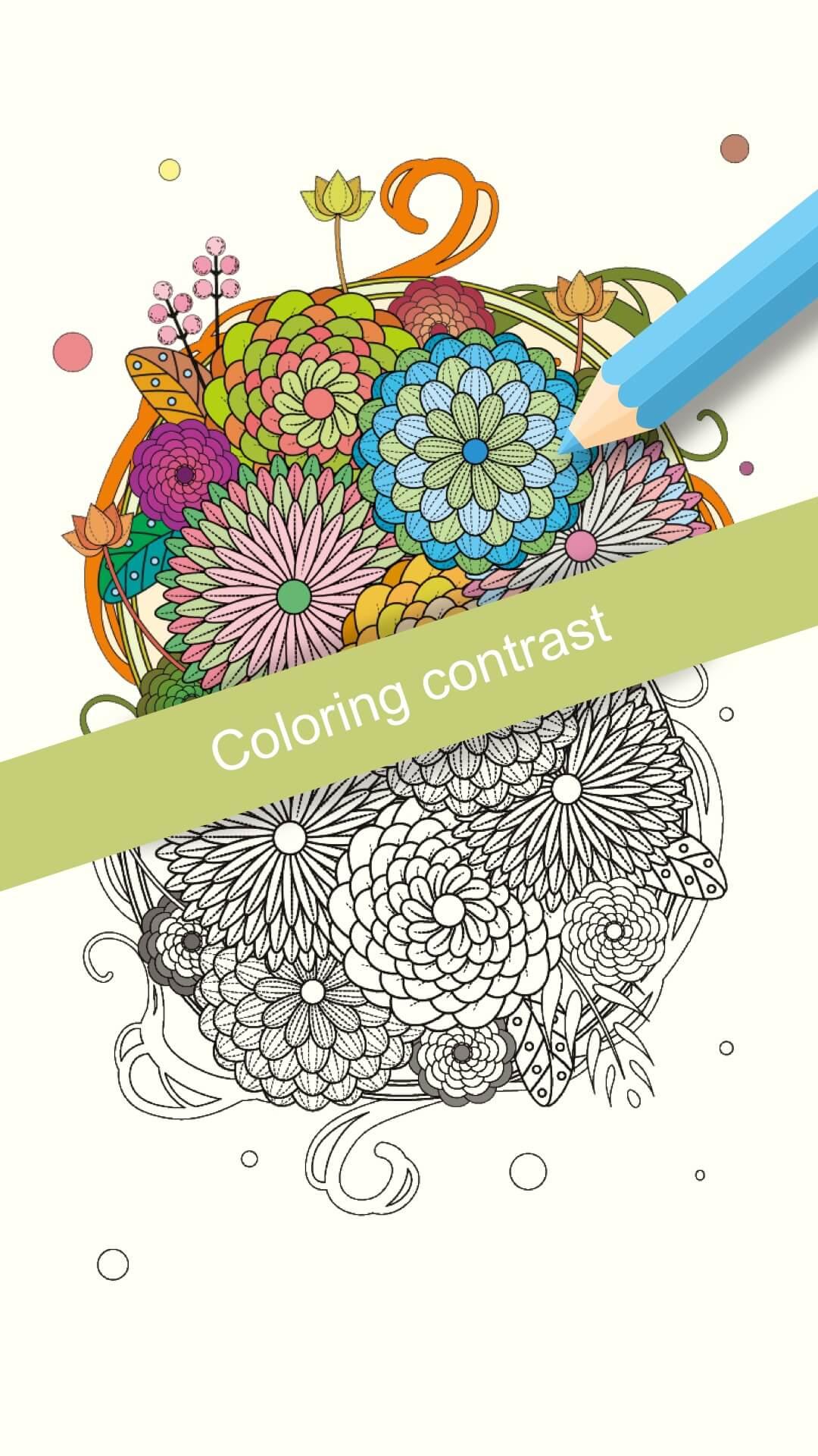 اسکرین شات 4 برنامه Flowers Coloring Books