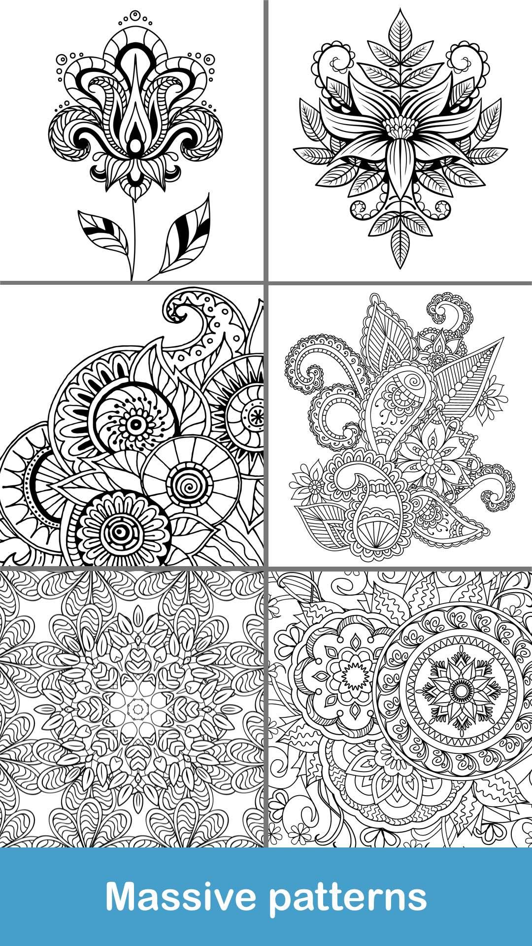 اسکرین شات 6 بازی 100+ Mandala coloring pages