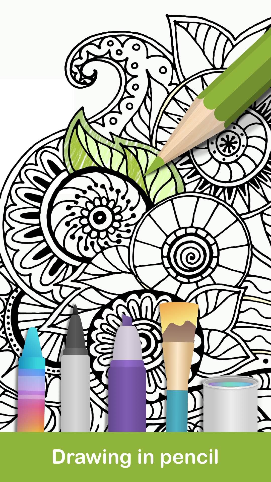 اسکرین شات 2 بازی 100+ Mandala coloring pages