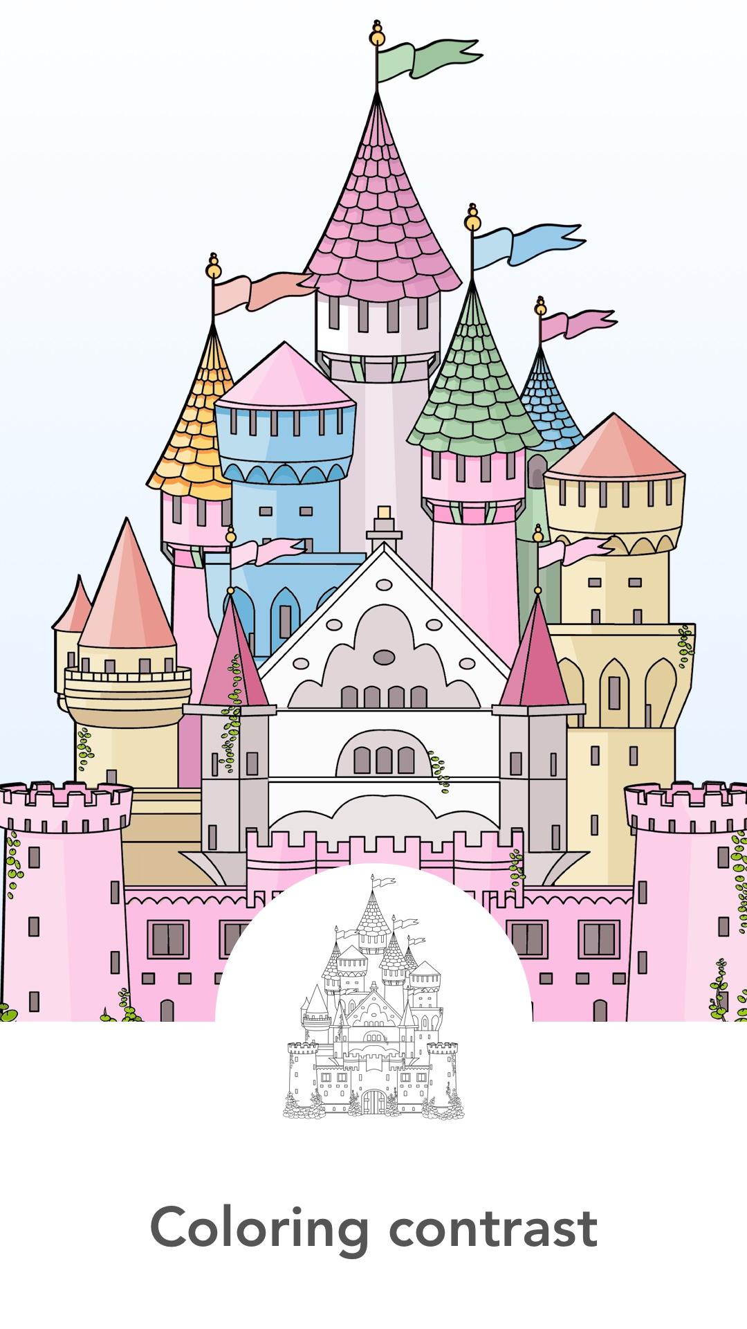 اسکرین شات 4 بازی Princess Coloring Books