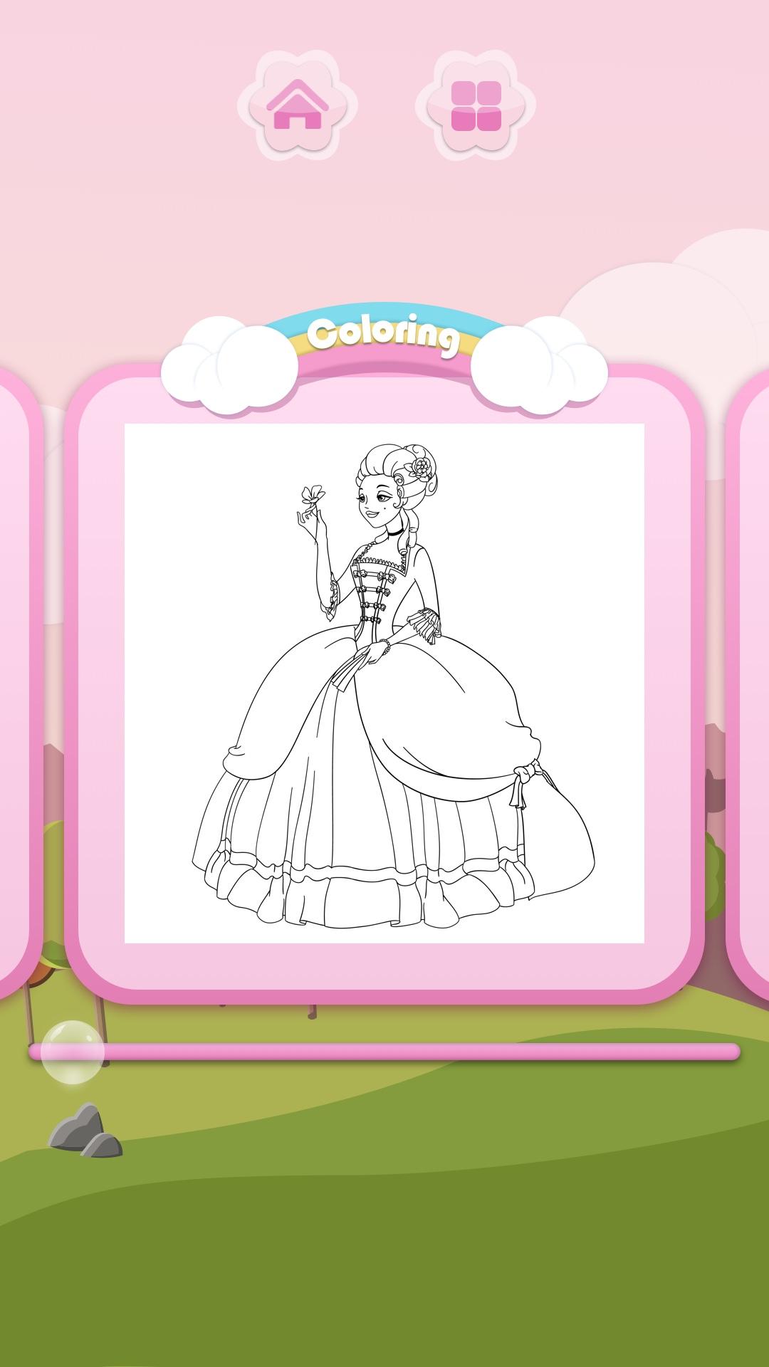 اسکرین شات 8 بازی Princess Coloring Books