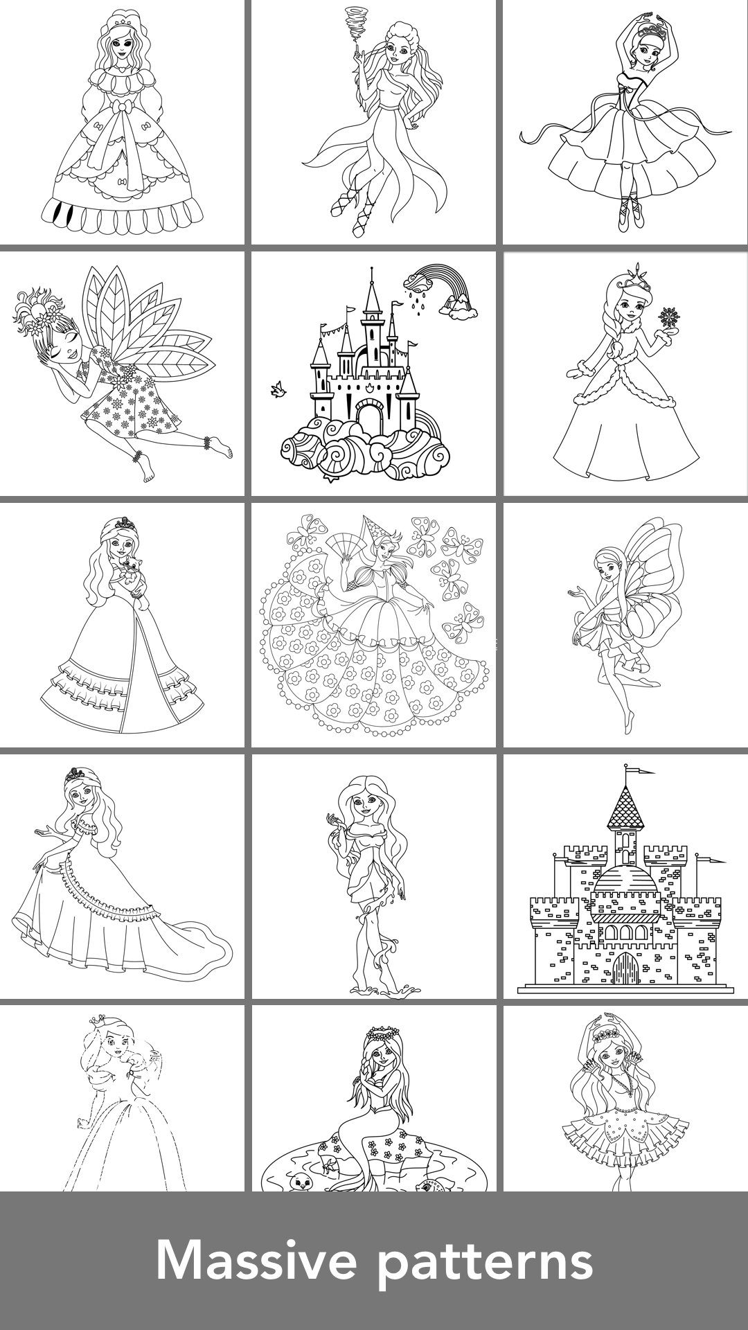 اسکرین شات 1 بازی Princess Coloring Books