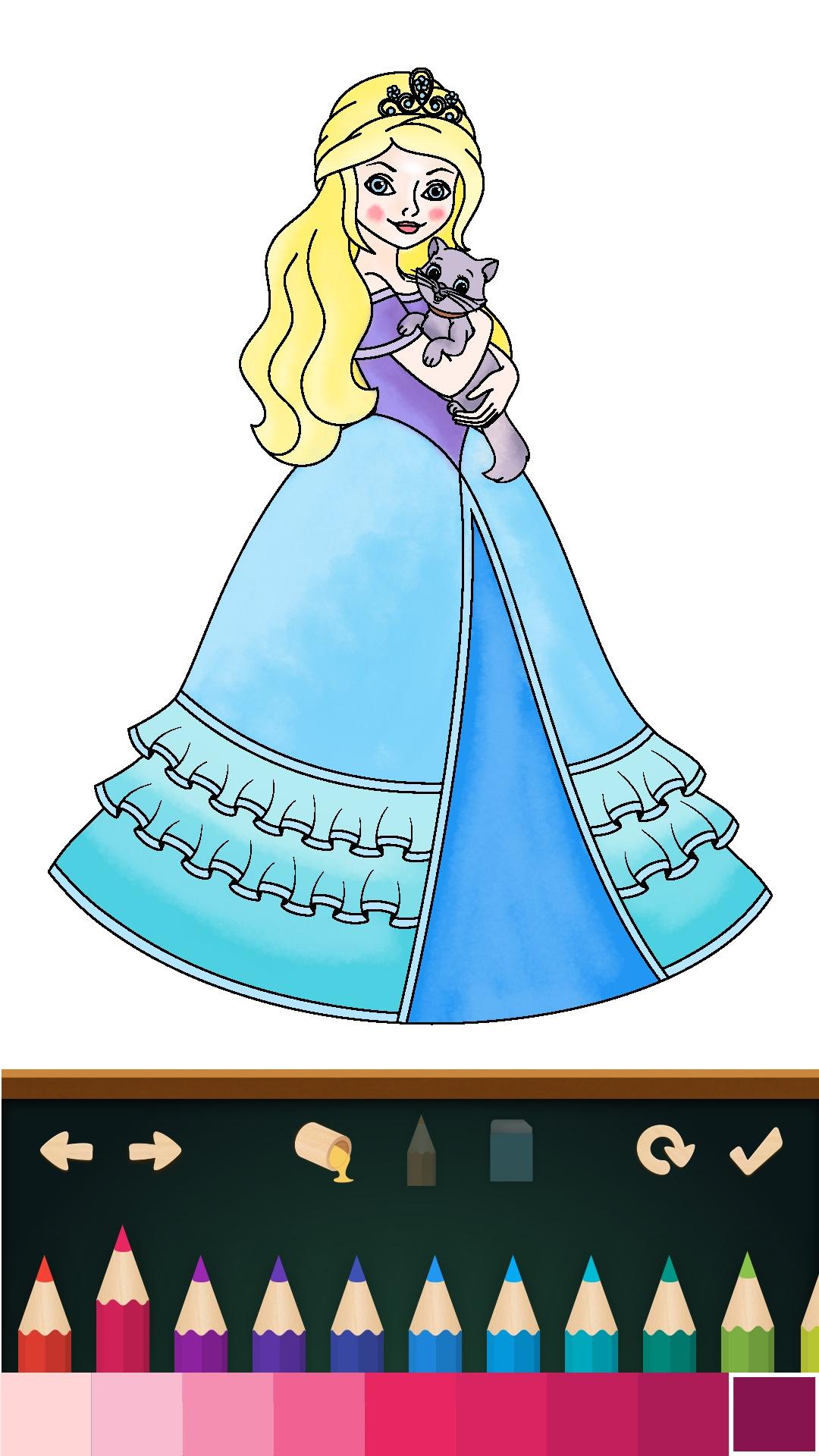 اسکرین شات 5 بازی Princess Coloring Books