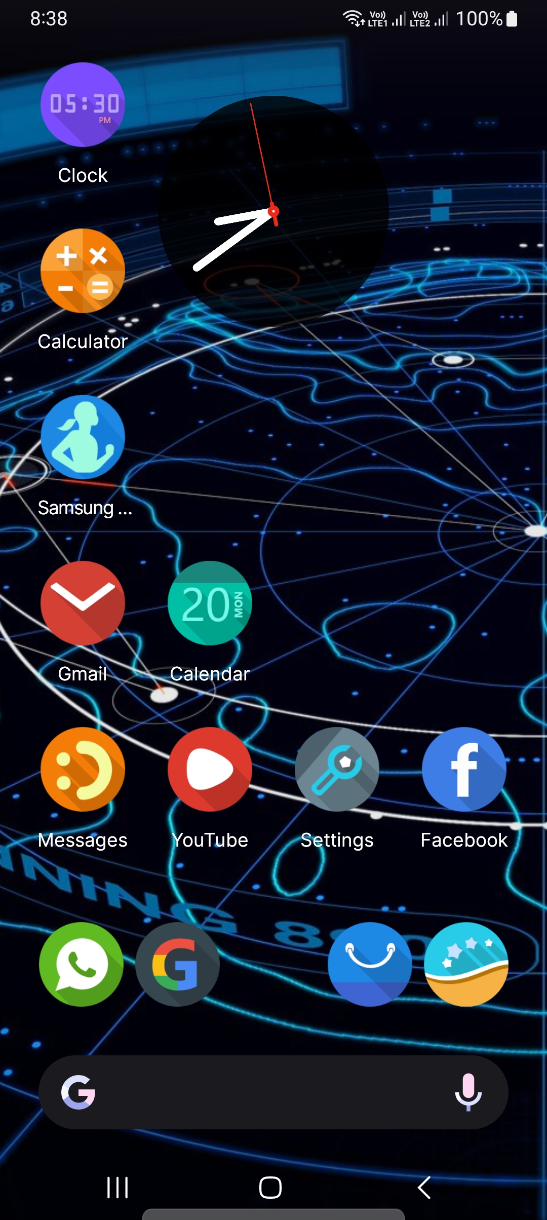 اسکرین شات 1 برنامه EX Launcher, Themes, Wallpaper
