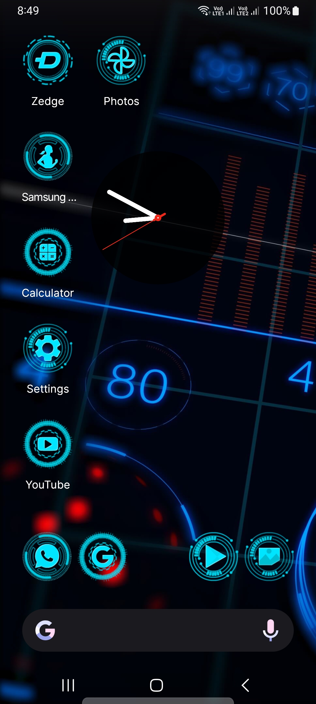 اسکرین شات 2 برنامه EX Launcher, Themes, Wallpaper