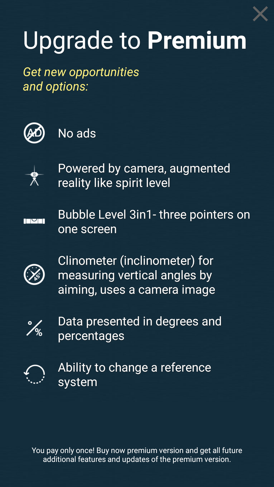اسکرین شات 2 برنامه Pocket Bubble Level