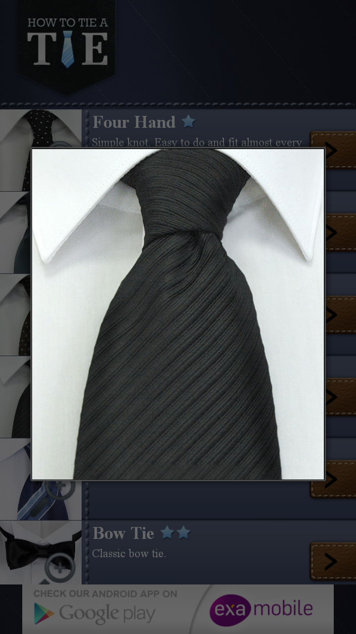 اسکرین شات 3 برنامه Tie a Tie