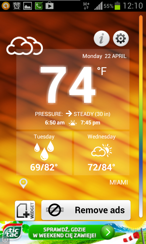 اسکرین شات 5 برنامه Weather Thermometer