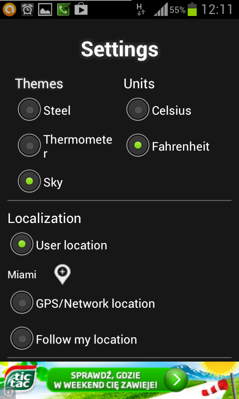 اسکرین شات 8 برنامه Weather Thermometer