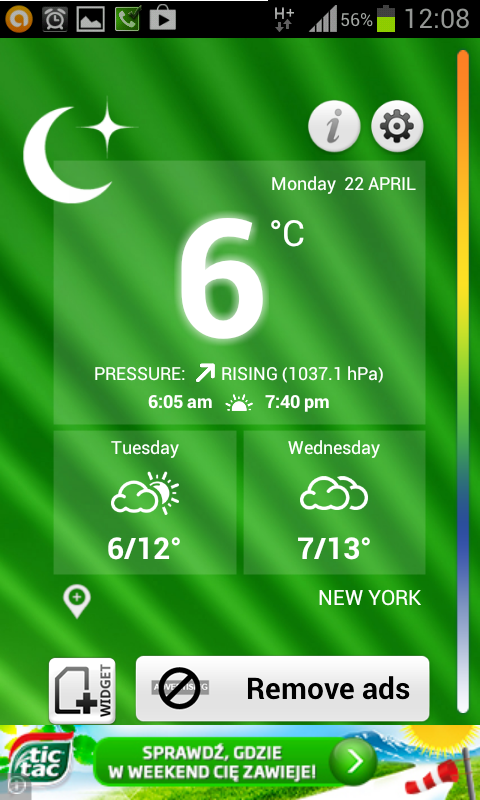 اسکرین شات 3 برنامه Weather Thermometer