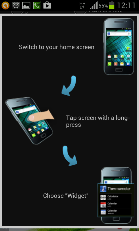 اسکرین شات 2 برنامه Weather Thermometer