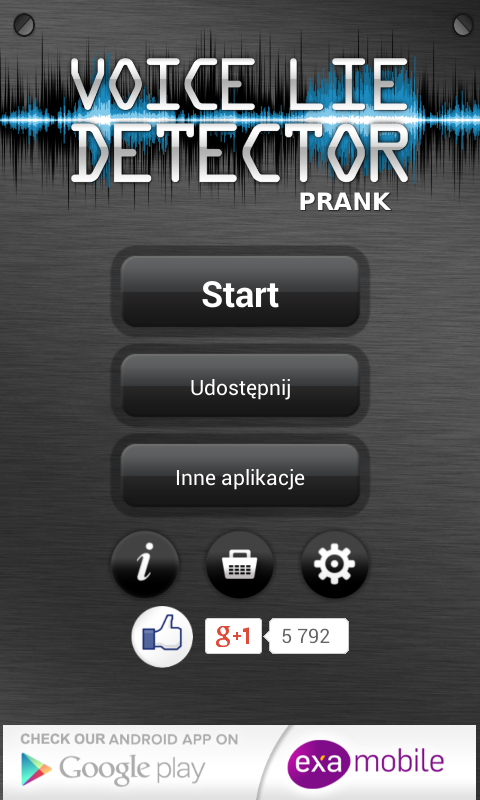 اسکرین شات 1 برنامه Voice Lie Detector Prank