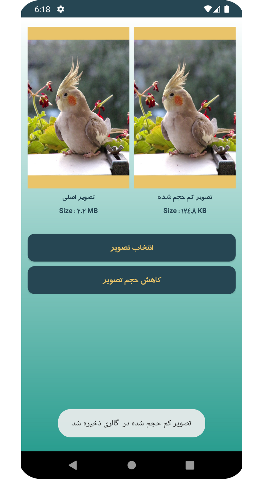 اسکرین شات 3 برنامه کاهش حجم عکس با کیفیت بالا