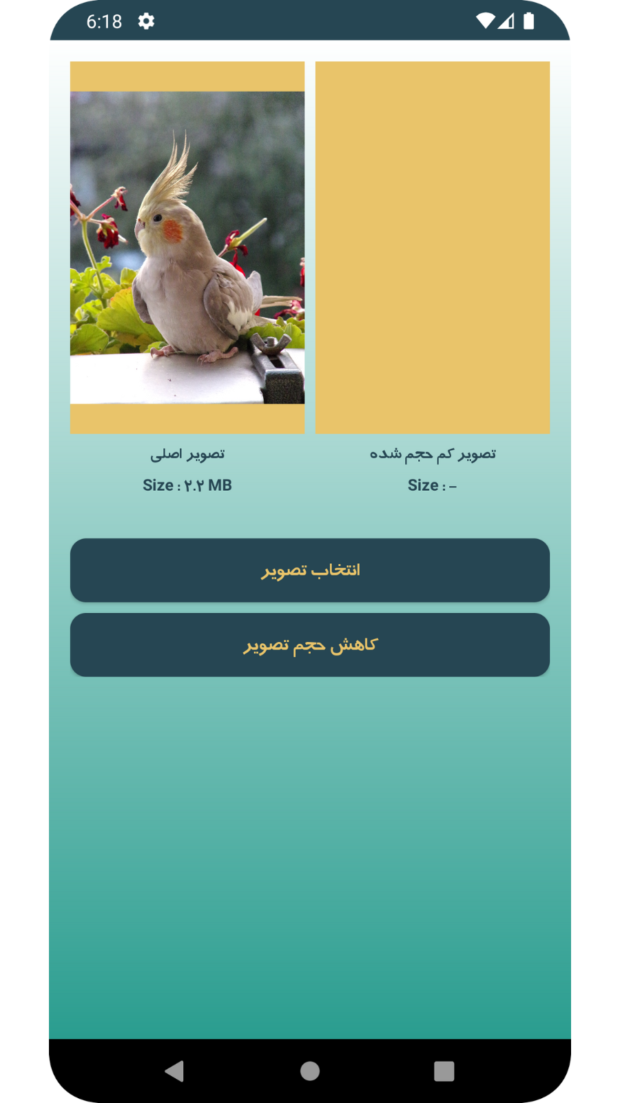 اسکرین شات 2 برنامه کاهش حجم عکس با کیفیت بالا