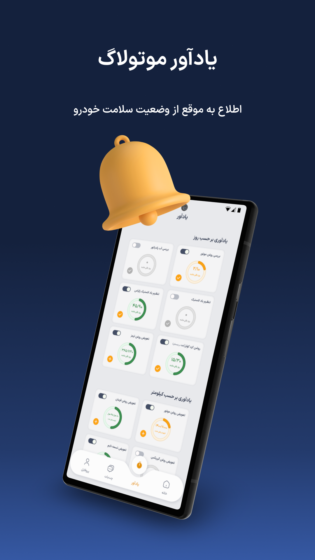 اسکرین شات 5 برنامه ‏‏موتولاگ هوش مصنوعی مدیریت ماشین