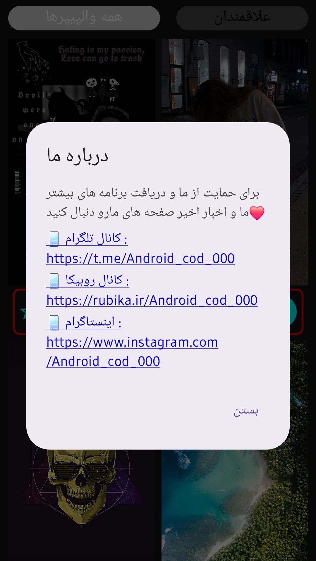 اسکرین شات 3 برنامه والپیپر عکس 4K