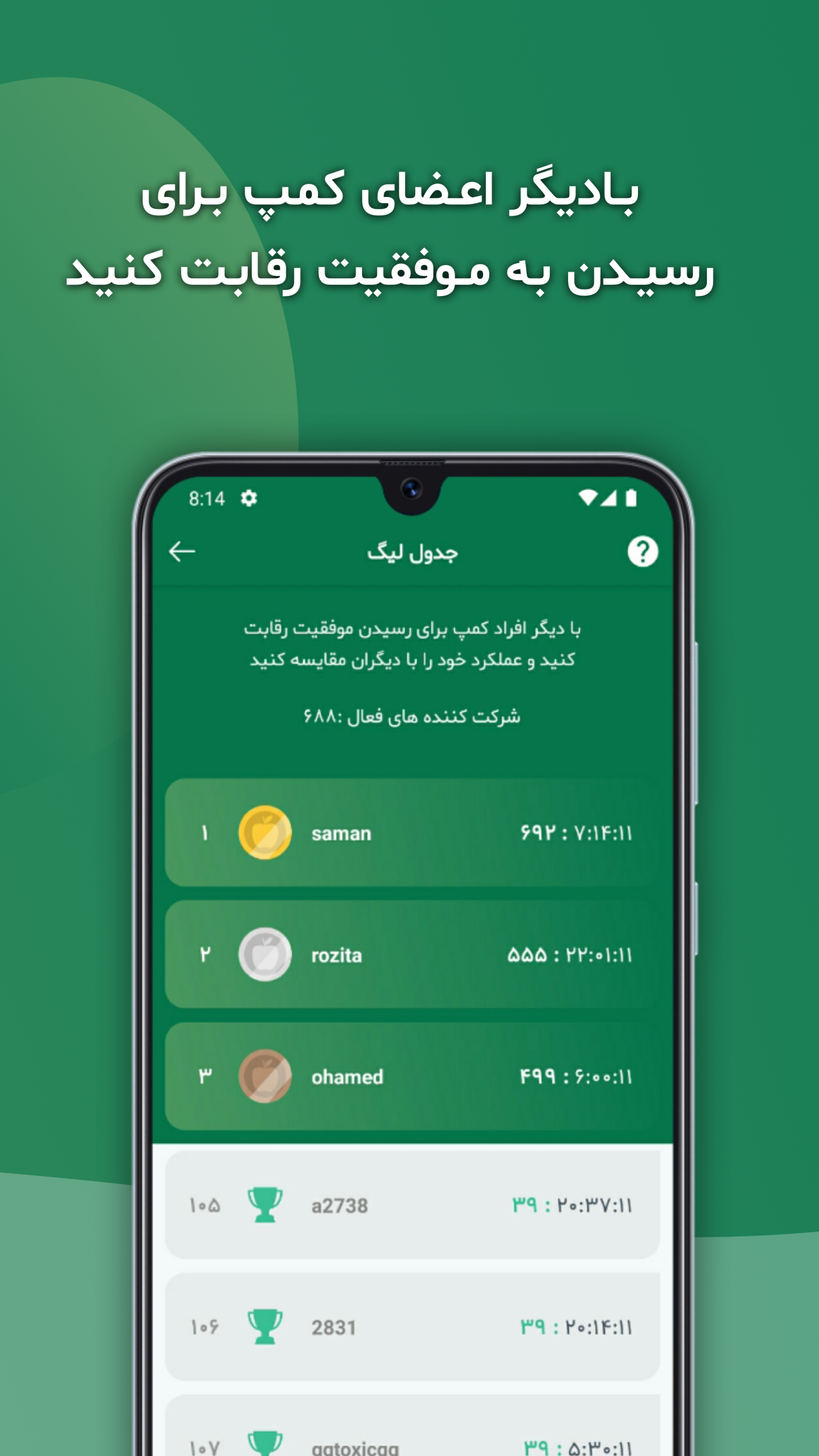 اسکرین شات 2 برنامه کمپ