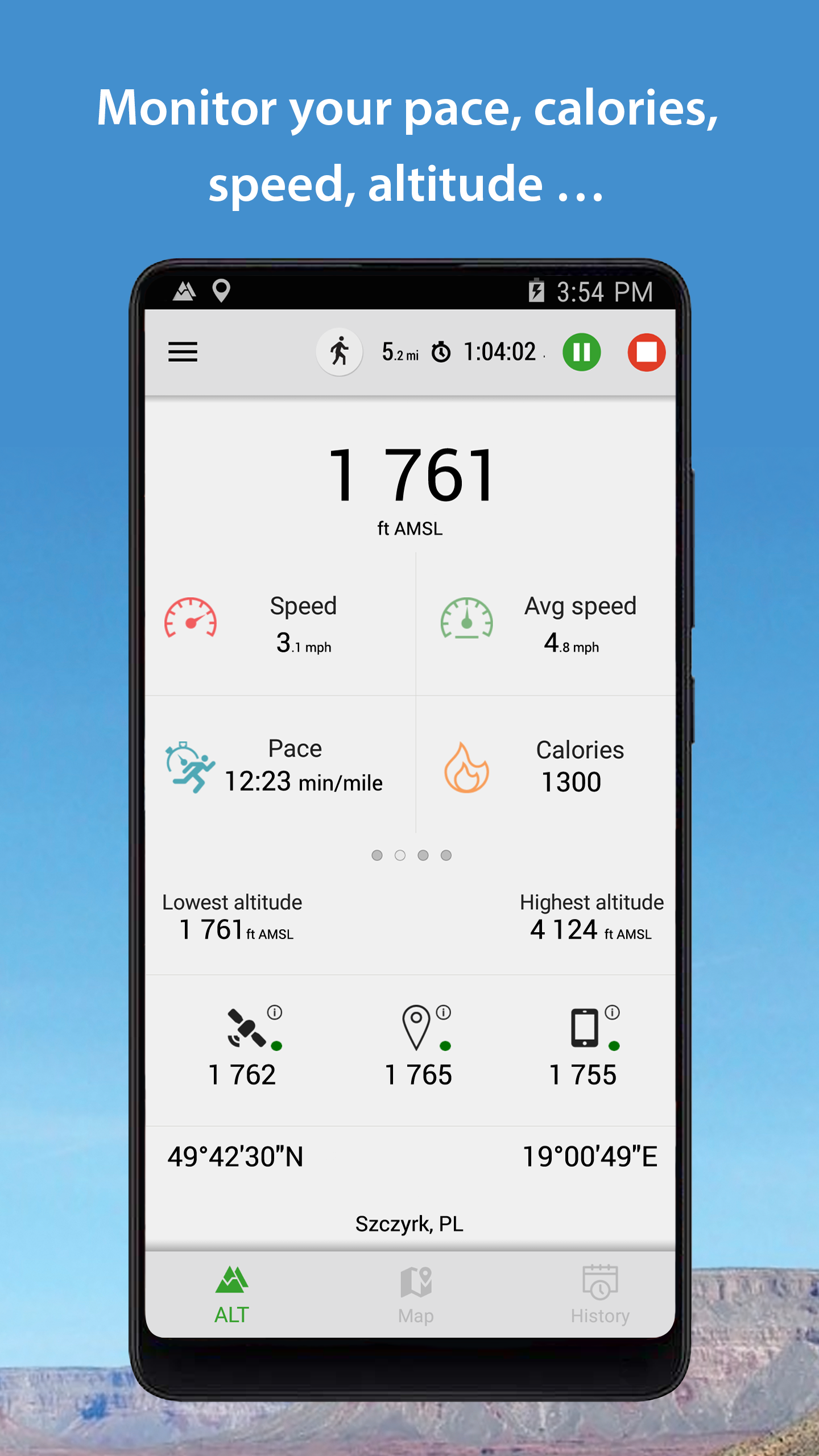 اسکرین شات 3 برنامه Altimeter