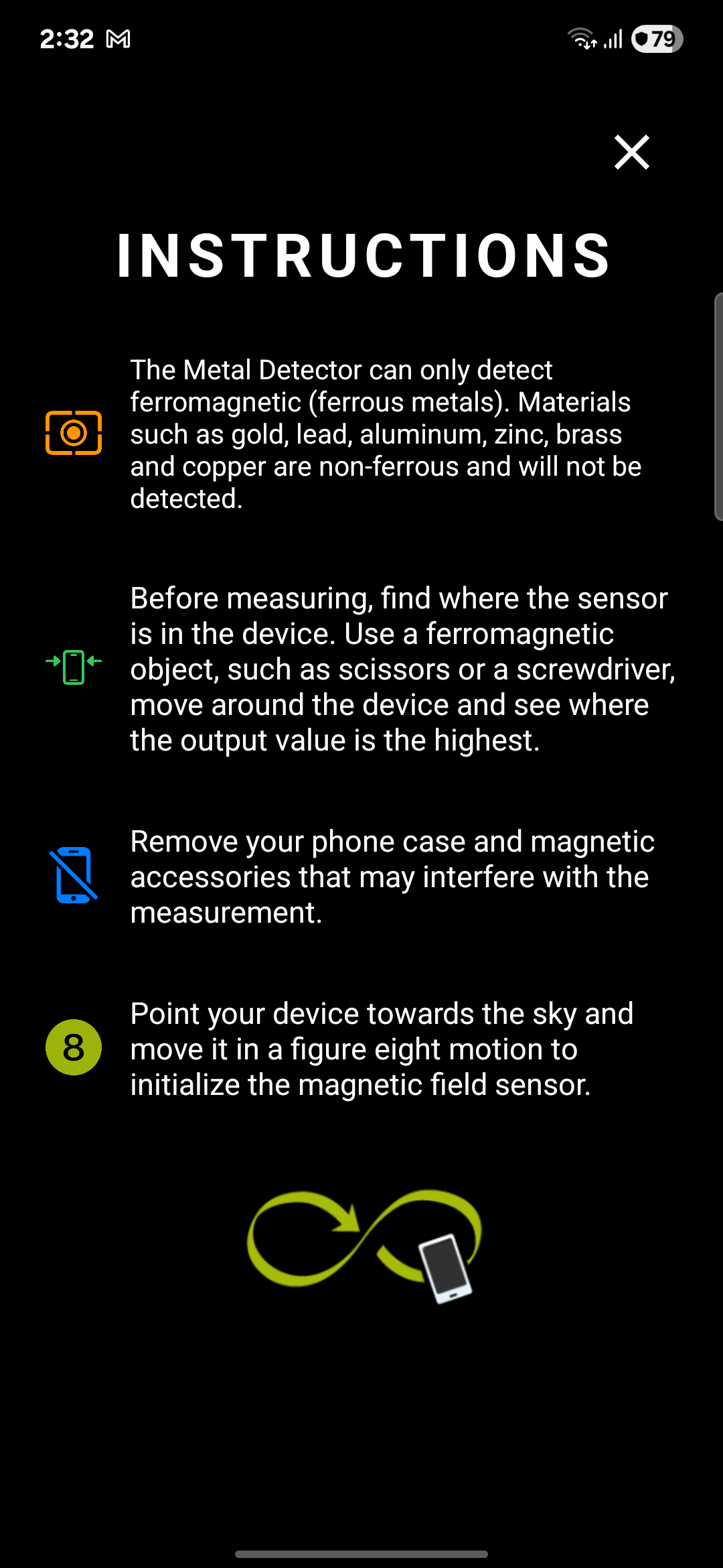 اسکرین شات 5 برنامه Metal Detector