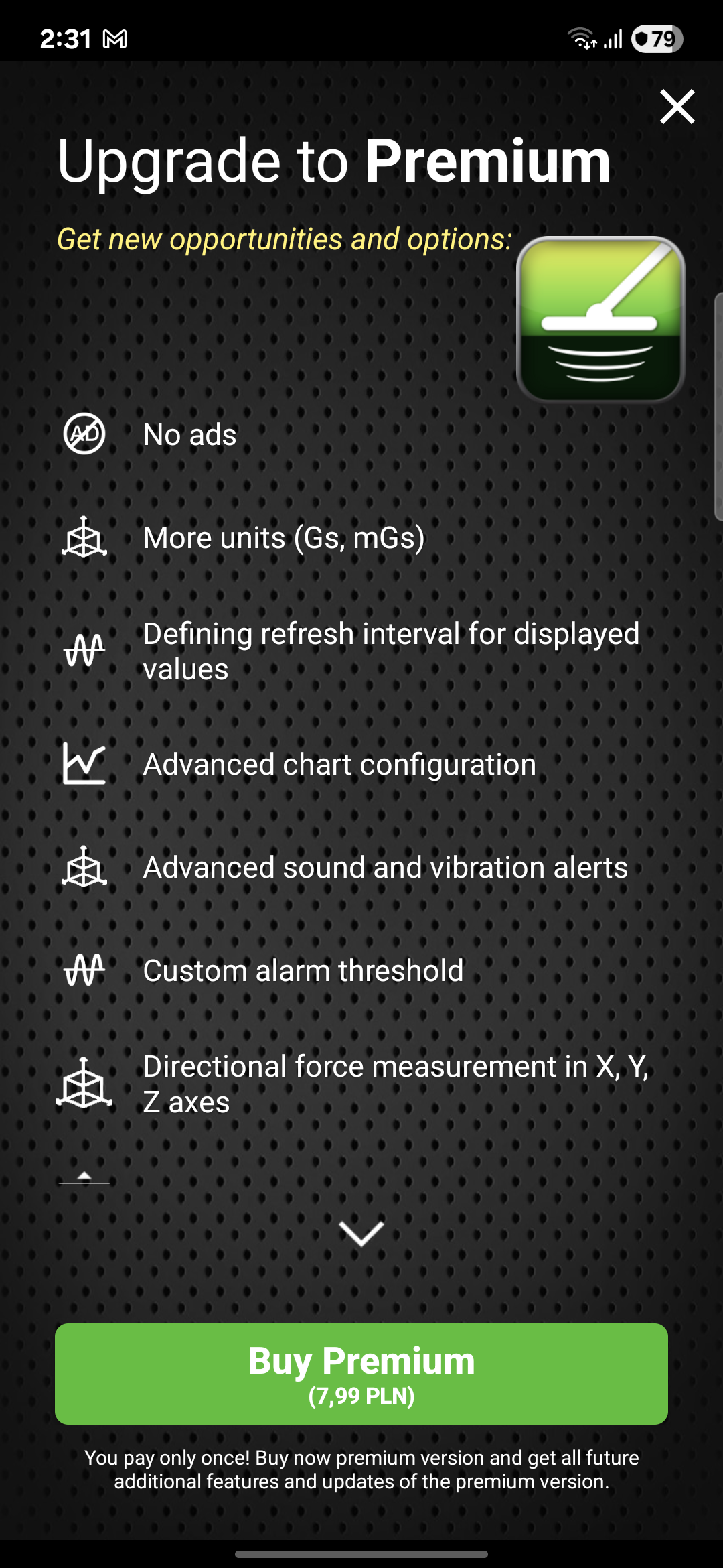 اسکرین شات 6 برنامه Metal Detector