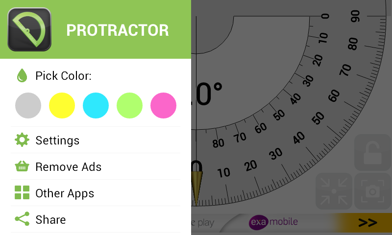 اسکرین شات 4 برنامه Protractor