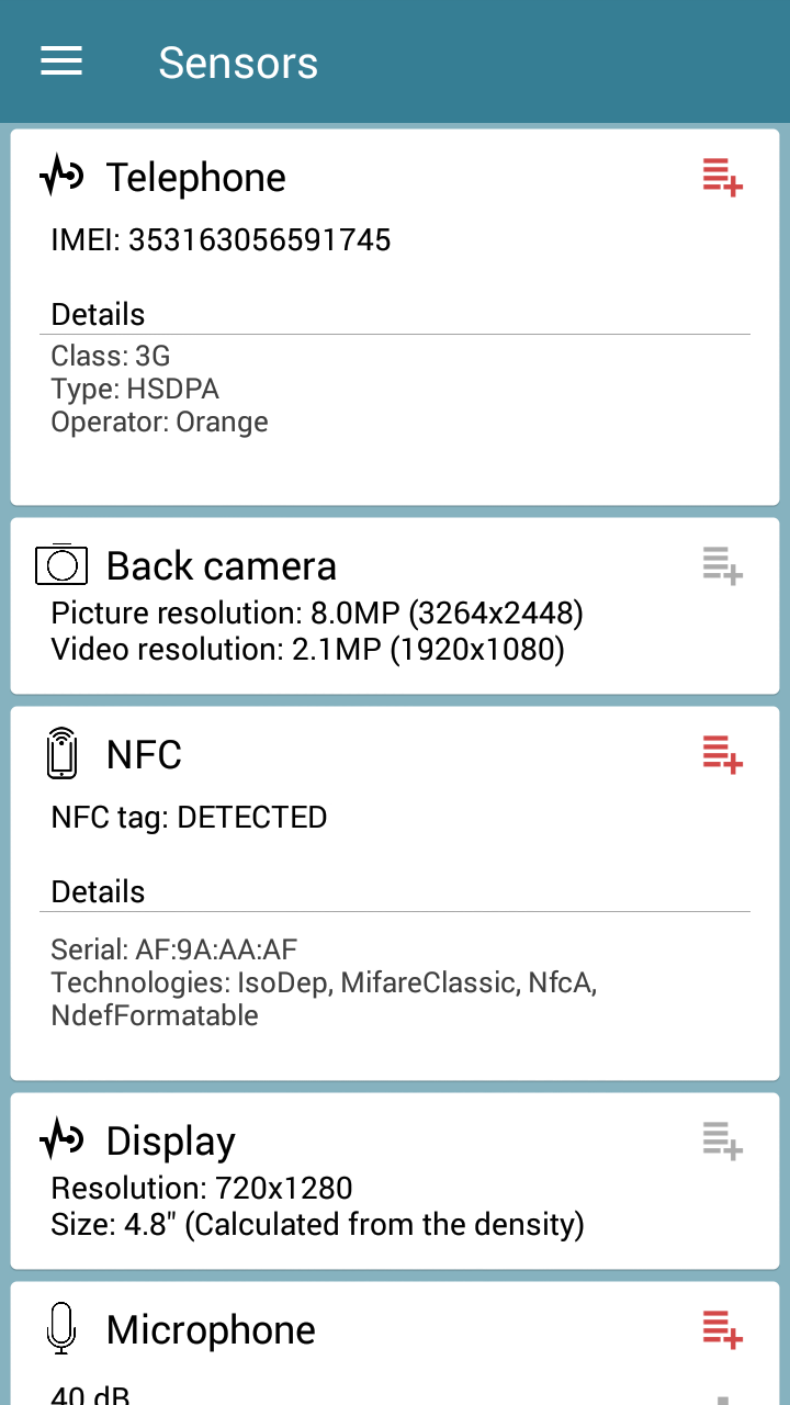 اسکرین شات 4 برنامه Sensors Toolbox