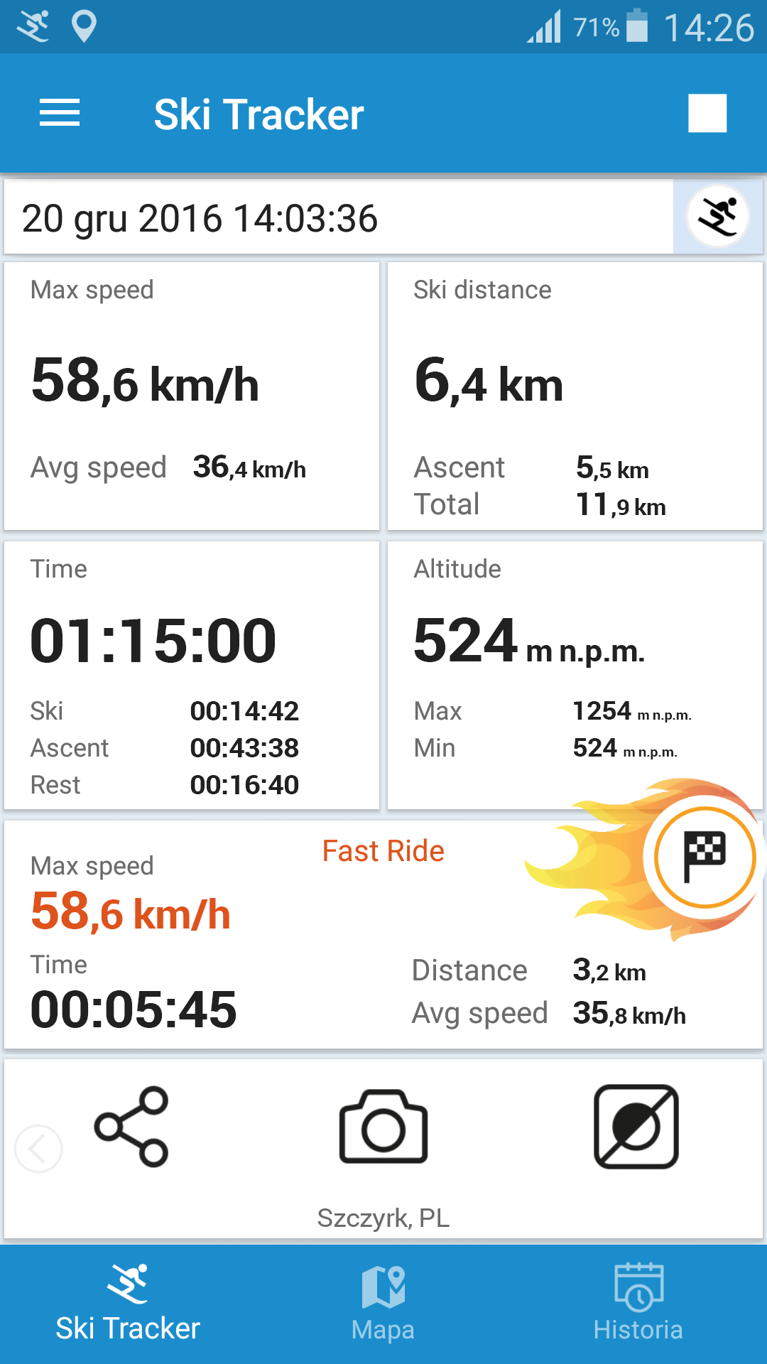 اسکرین شات 7 برنامه Ski Tracker