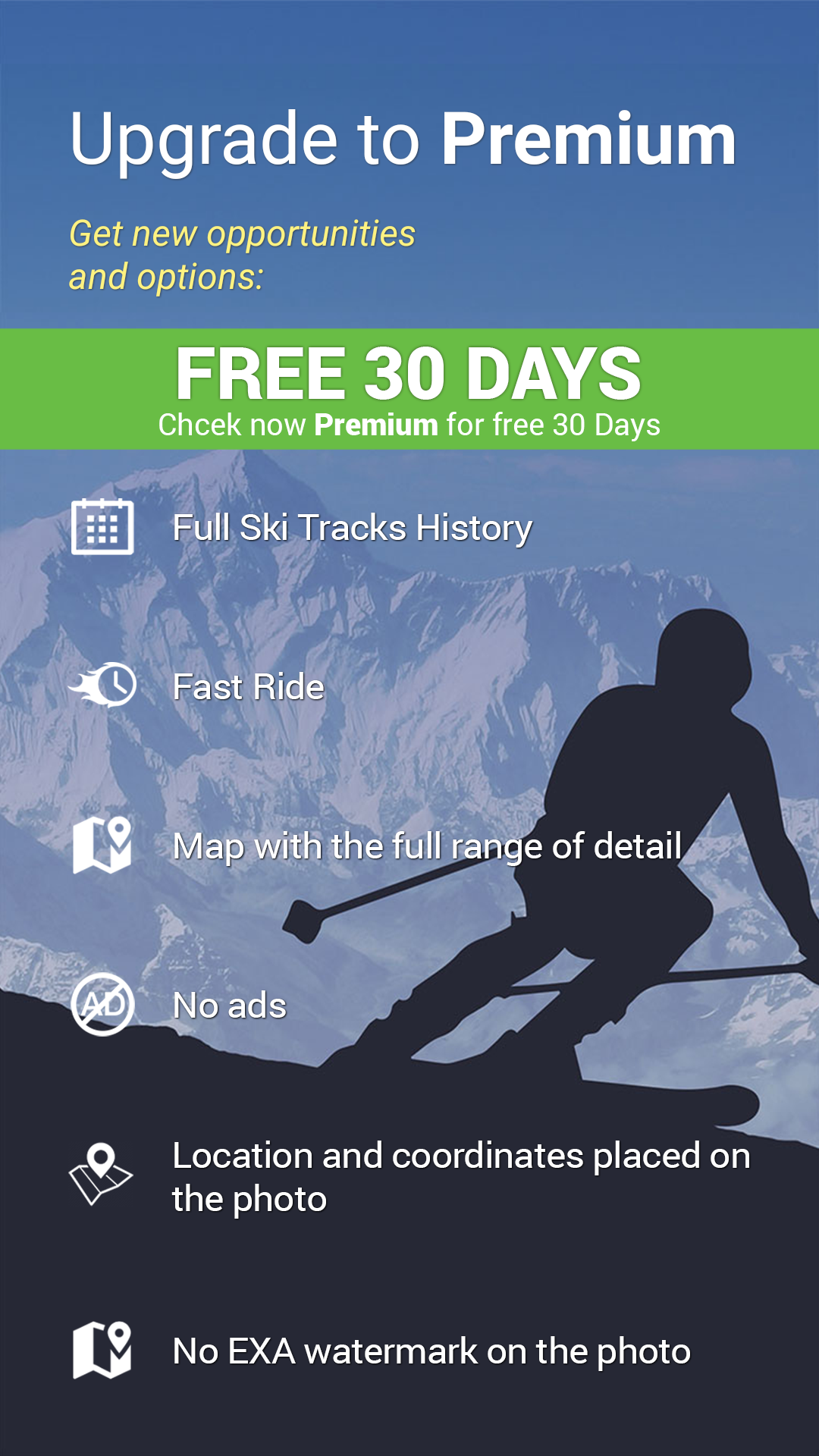 اسکرین شات 2 برنامه Ski Tracker