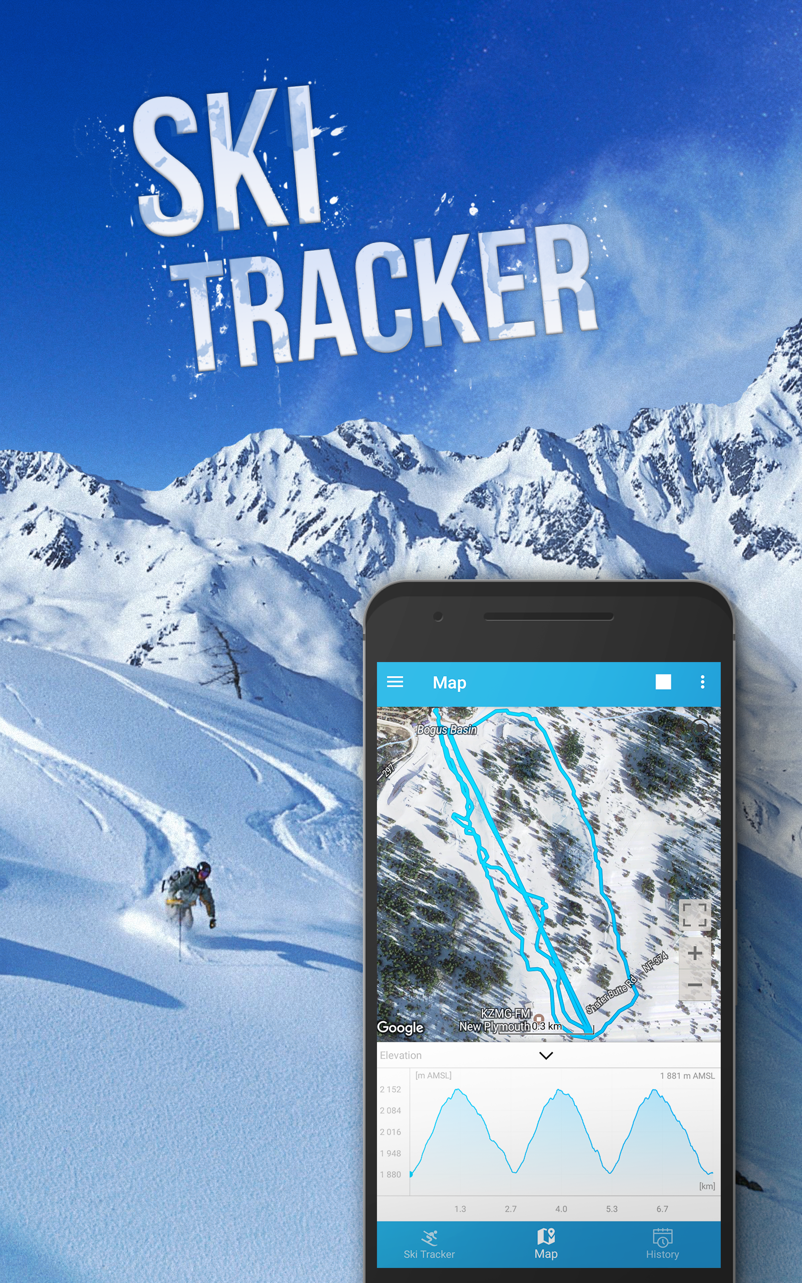 اسکرین شات 1 برنامه Ski Tracker