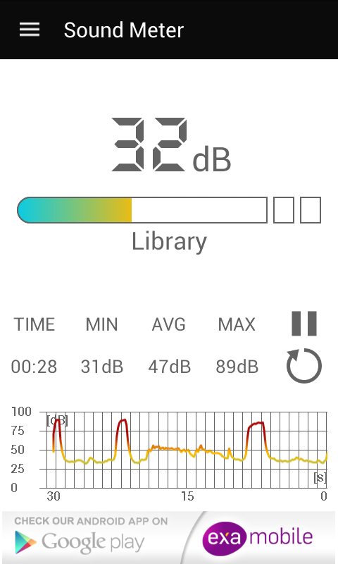 اسکرین شات 4 برنامه Sound Meter
