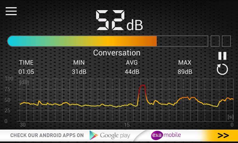 اسکرین شات 3 برنامه Sound Meter