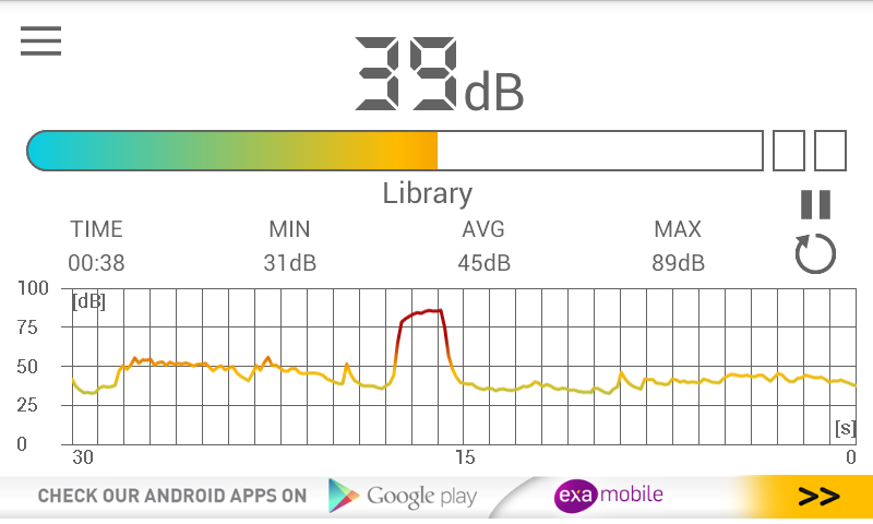اسکرین شات 5 برنامه Sound Meter