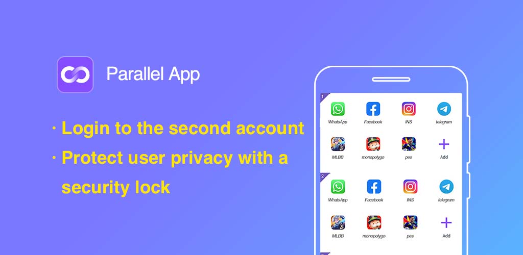 اسکرین شات 5 برنامه Parallel App - Dual App Cloner