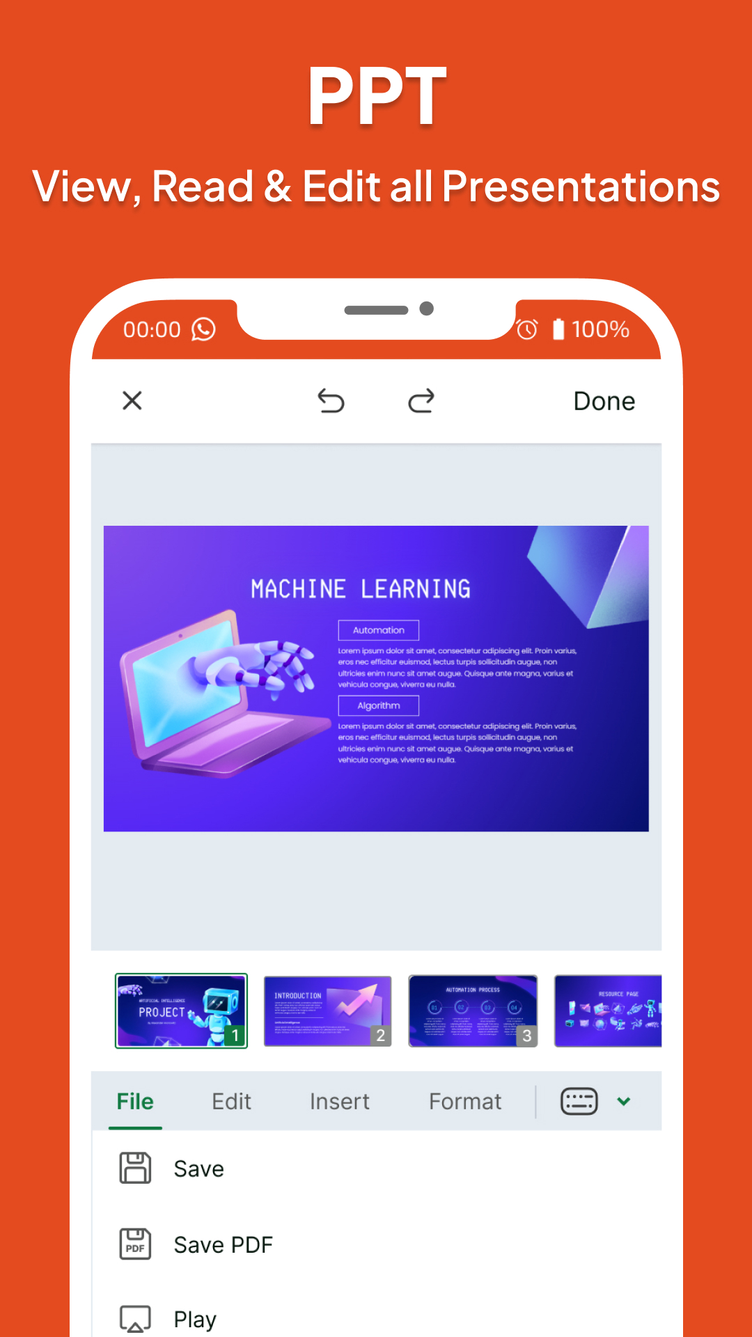 اسکرین شات 3 برنامه SheetsReader: View, Edit