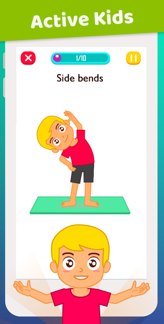 اسکرین شات 6 برنامه Exercise For Kids at Home