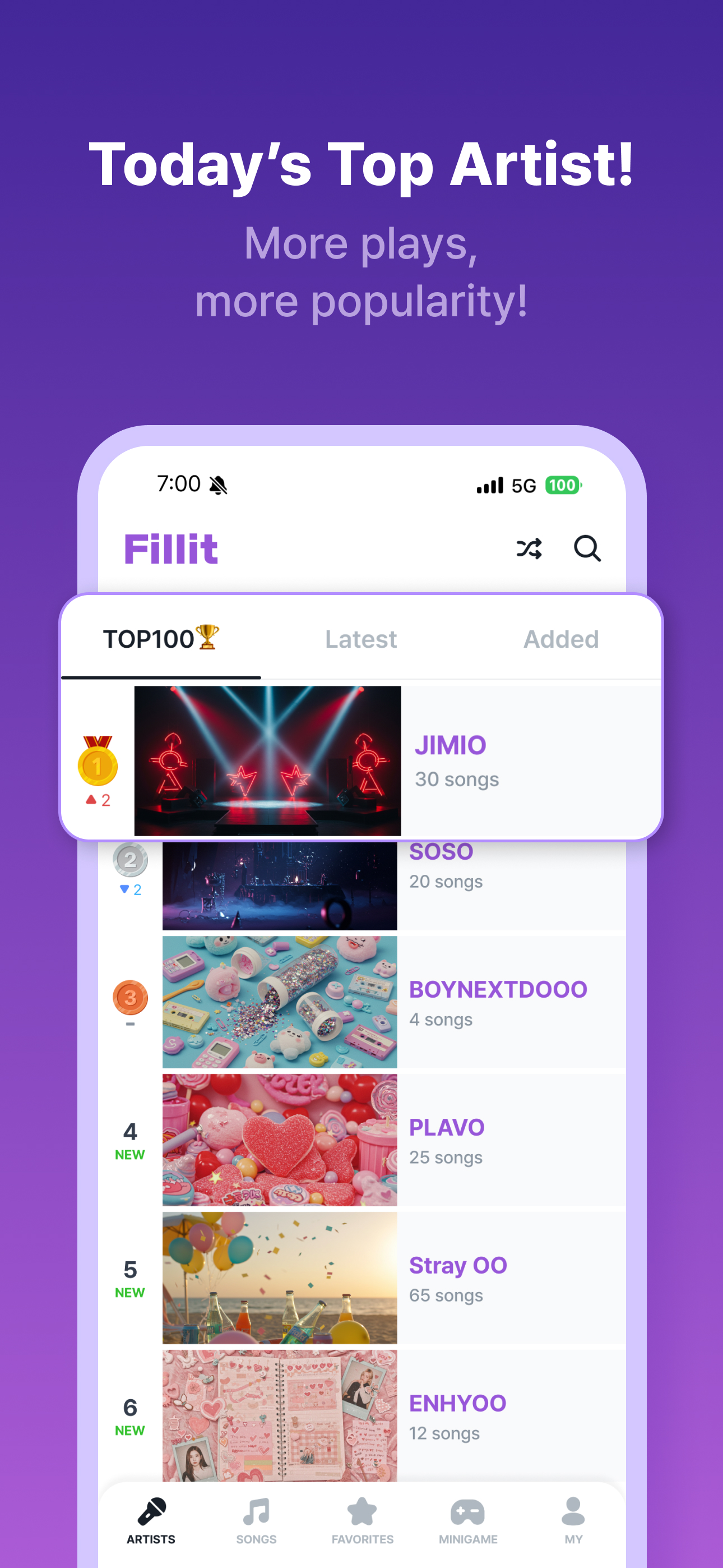 اسکرین شات 5 بازی FillIt: Learn KOREAN with KPOP