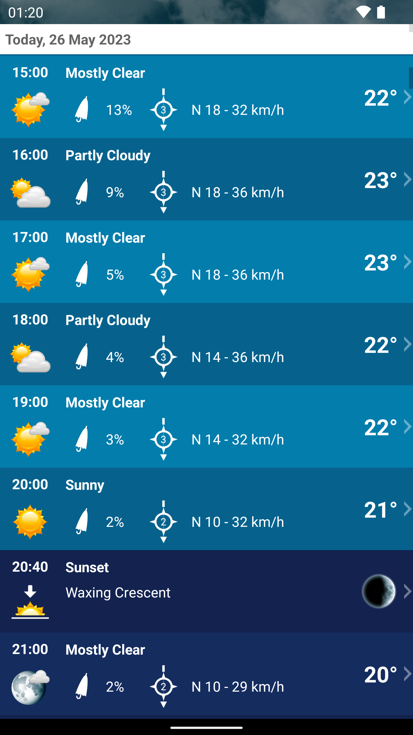 اسکرین شات 3 برنامه Weather XL Austria PRO