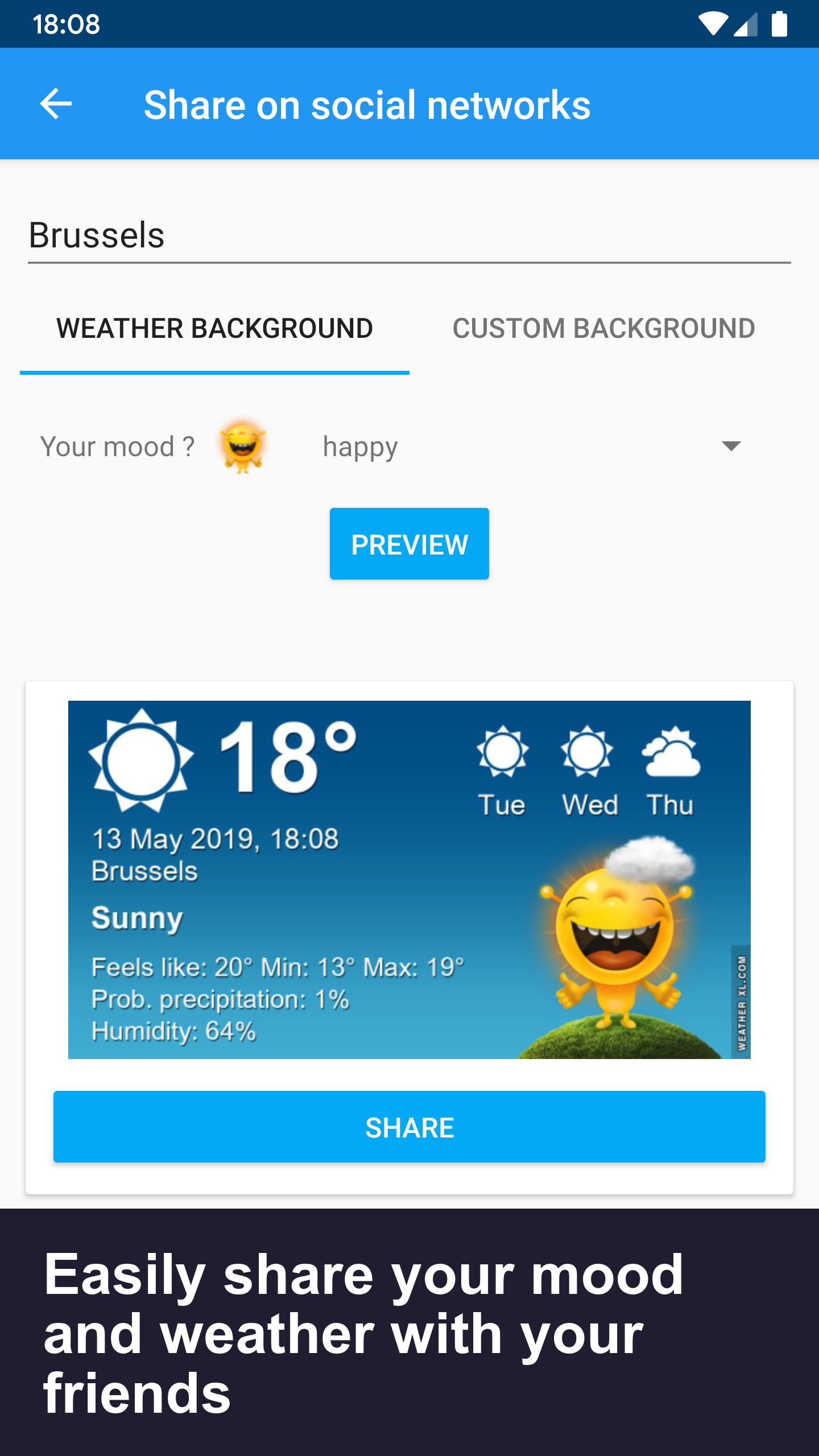 اسکرین شات 7 برنامه Weather Belgium XL PRO