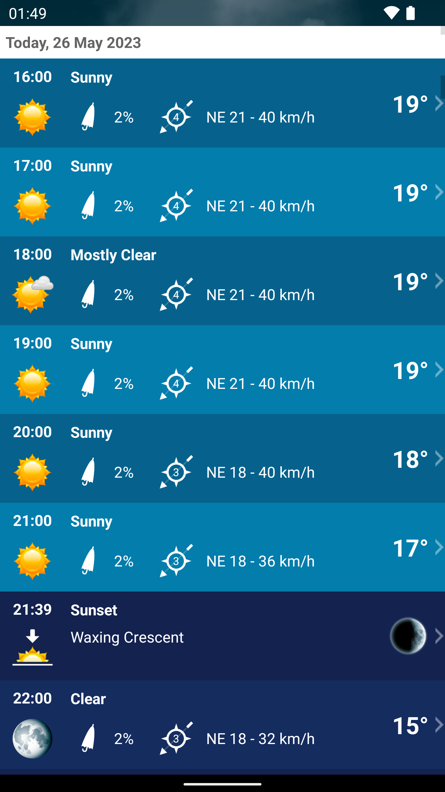 اسکرین شات 4 برنامه Weather Belgium XL PRO