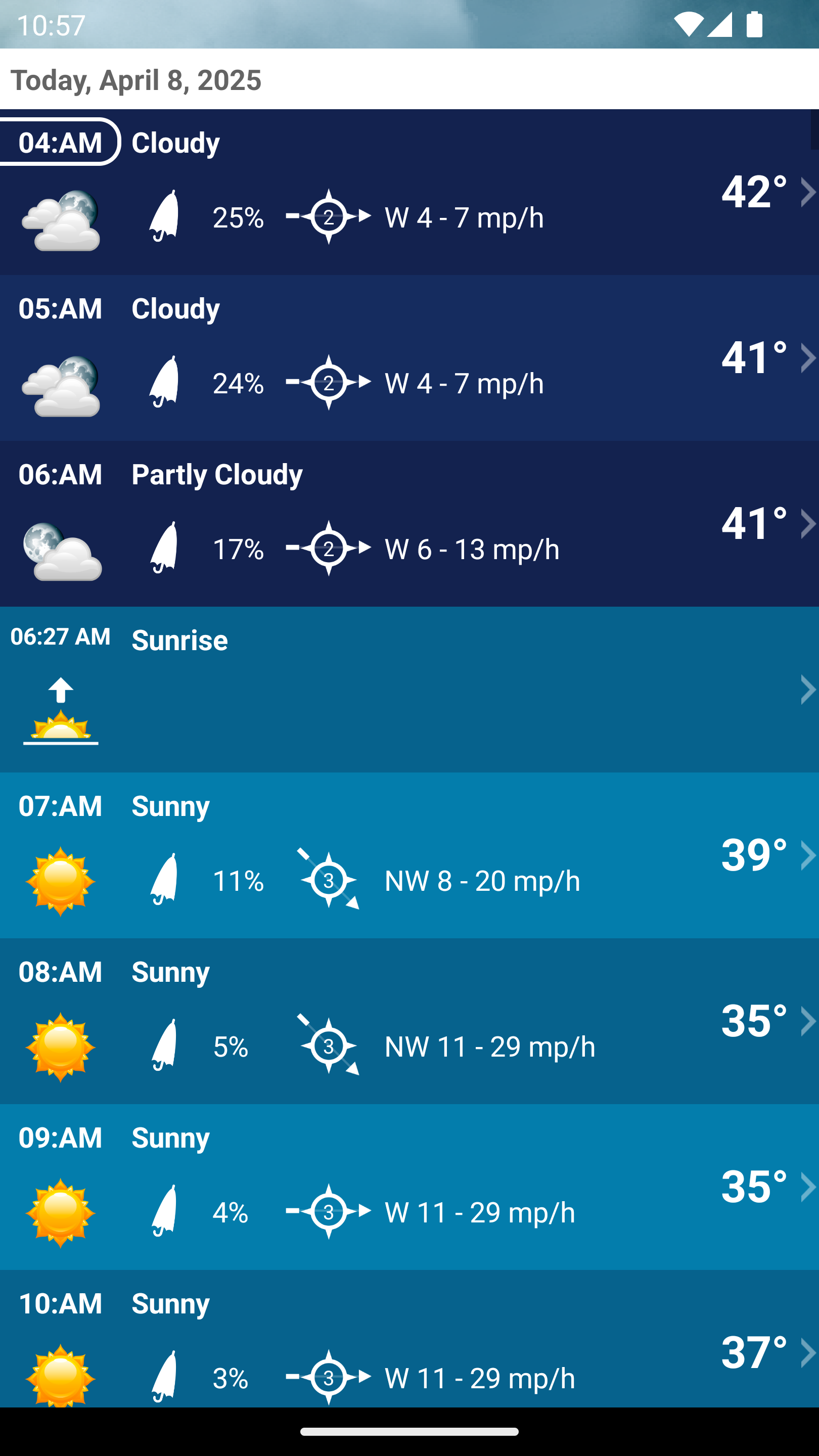 اسکرین شات 4 برنامه Weather XL PRO