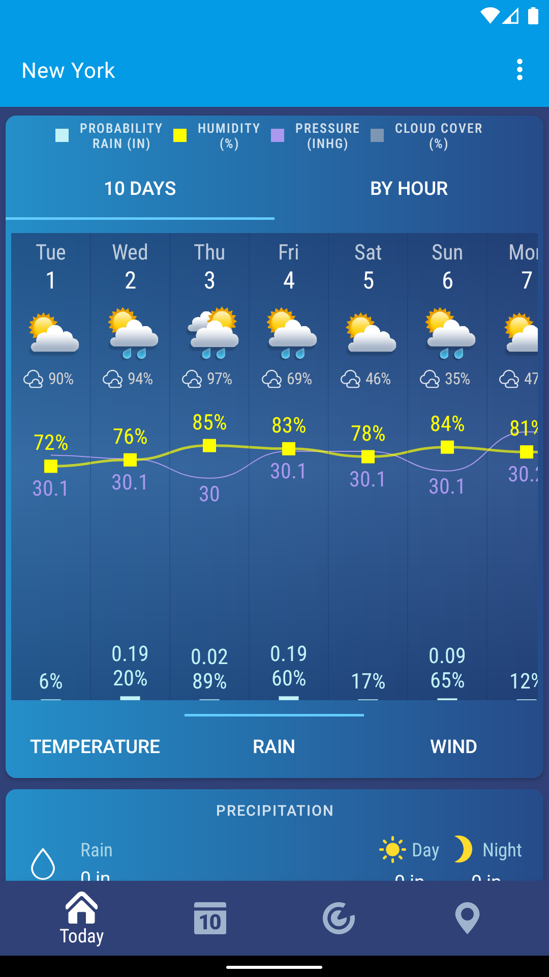 اسکرین شات 6 برنامه Weather XS PRO