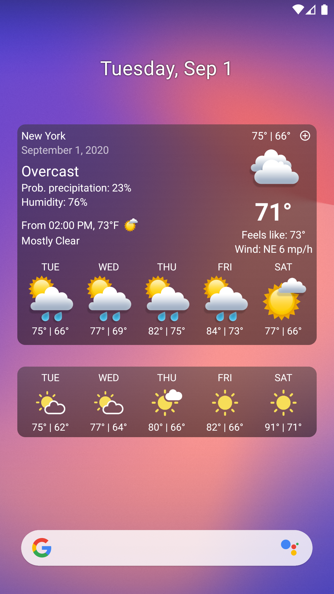 اسکرین شات 8 برنامه Weather XS PRO