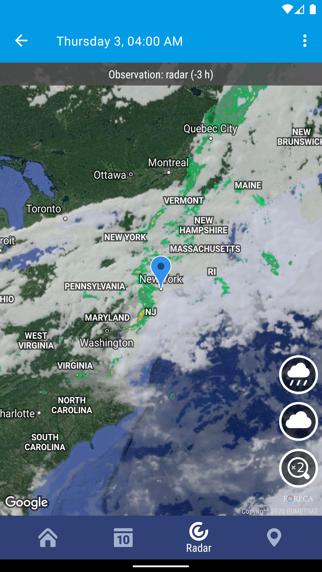 اسکرین شات 5 برنامه Weather XS PRO